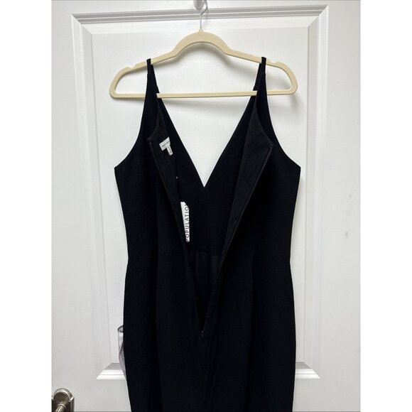 Dress the Population Size XXL Black Iris Slit Crepe Maxi Gown Cocktail Dress NWT - Picture 10 of 14